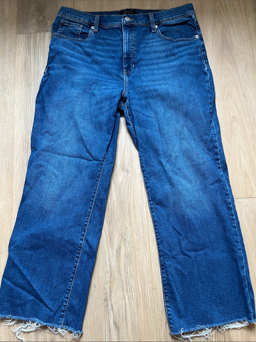 Banana Republic Indigo Blue Bootcut High Rise Cropped Jeans 31/12